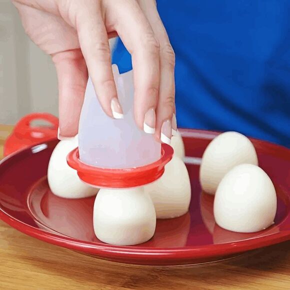 Silicone Egg Boiler Heat Resistant Cooking Cups - 6 Piece - Picture 7 of 14